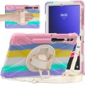 Kolorowe Pancerne Etui Obudowa z Uchwytem i Paskiem do Samsung Galaxy Tab S10+
