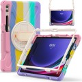 Kolorowe Pancerne Etui Obudowa z Uchwytem i Paskiem do Samsung Galaxy Tab S10+