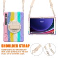 Kolorowe Pancerne Etui Obudowa z Uchwytem i Paskiem do Samsung Galaxy Tab S10+