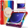 Kolorowe Pancerne Etui Obudowa z Uchwytem i Paskiem do Samsung Galaxy Tab S10+