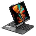 Czarna Podświetlana Obrotowa Klawiatura TouchPad do iPad Air 13 2025/2024