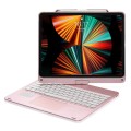 Różowa Podświetlana Obrotowa Klawiatura TouchPad do iPad Air 13 2024