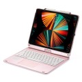 Różowa Podświetlana Obrotowa Klawiatura TouchPad do iPad Air 13 2024