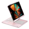 Różowa Podświetlana Obrotowa Klawiatura TouchPad do iPad Air 13 2024