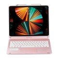 Różowa Podświetlana Obrotowa Klawiatura TouchPad do iPad Air 13 2024