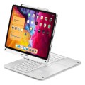Srebrna Podświetlana Obrotowa Klawiatura TouchPad do iPad Air 13 2025/2024