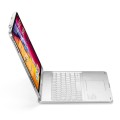 Srebrna Podświetlana Obrotowa Klawiatura TouchPad do iPad Air 13 2025/2024