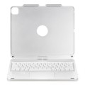 Srebrna Podświetlana Obrotowa Klawiatura TouchPad do iPad Air 13 2025/2024