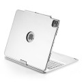 Srebrna Podświetlana Obrotowa Klawiatura TouchPad do iPad Air 13 2025/2024