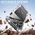 R-JUST Pancerne Etui Antywstrząsowe do iPhone 16 Pro Max srebrne