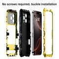 R-JUST Pancerne Etui Antywstrząsowe do iPhone 16 Pro Max żółte