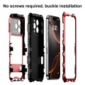 R-JUST Pancerne Etui Antywstrząsowe do iPhone 16 Pro czerwone