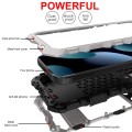 R-JUST Pancerne Etui Antywstrząsowe do iPhone 15 Pro Max srebrne