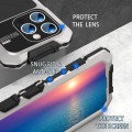 R-JUST Pancerne Etui Antywstrząsowe do iPhone 15 Pro Max srebrne