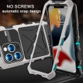 R-JUST Pancerne Etui Antywstrząsowe do iPhone 15 Pro Max srebrne