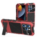 R-JUST Pancerne Etui Antywstrząsowe do iPhone 15 Pro Max czerwone