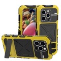 R-JUST Pancerne Etui Antywstrząsowe do iPhone 15 Pro żółte