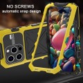 R-JUST Pancerne Etui Antywstrząsowe do iPhone 15 Pro żółte