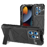 R-JUST Pancerne Etui Antywstrząsowe do iPhone 15 Pro czarne