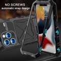 R-JUST Pancerne Etui Antywstrząsowe do iPhone 15 Pro czarne