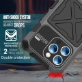 R-JUST Pancerne Etui Antywstrząsowe do iPhone 15 Pro czarne