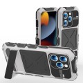 R-JUST Pancerne Etui Antywstrząsowe do iPhone 15 Pro srebrne