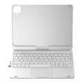 Podświetlana Obrotowa Klawiatura TouchPad do iPad Pro 11 2024 srebrna