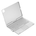 Podświetlana Obrotowa Klawiatura TouchPad do iPad Pro 11 2024 srebrna