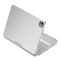 Podświetlana Obrotowa Klawiatura TouchPad do iPad Pro 11 2024 srebrna