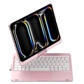 Podświetlana Obrotowa Klawiatura TouchPad do iPad Pro 11 2024 różowa