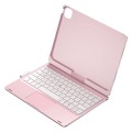 Podświetlana Obrotowa Klawiatura TouchPad do iPad Pro 11 2024 różowa