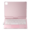 Podświetlana Obrotowa Klawiatura TouchPad do iPad Pro 11 2024 różowa