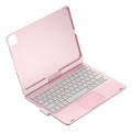 Podświetlana Obrotowa Klawiatura TouchPad do iPad Pro 11 2024 różowa