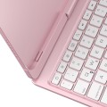 Podświetlana Obrotowa Klawiatura TouchPad do iPad Pro 11 2024 różowa