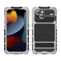 R-JUST Pancerne Etui Antywstrząsowe do iPhone 15 Plus srebrne