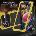 R-JUST Pancerne Etui Antywstrząsowe do iPhone 15 Plus żółte