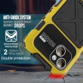 R-JUST Pancerne Etui Antywstrząsowe do iPhone 15 Plus żółte