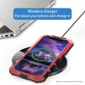 R-JUST Pancerne Etui Antywstrząsowe do iPhone 15 Plus czerwone