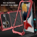 R-JUST Pancerne Etui Antywstrząsowe do iPhone 15 Plus czerwone