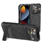 R-JUST Pancerne Etui Antywstrząsowe do iPhone 15 Plus czarne