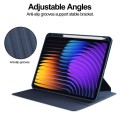 Obrotowe Etui ze schowkiem na rysik do Xiaomi Pad 7 / Pad 7 Pro granatowe