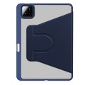 Obrotowe Etui ze schowkiem na rysik do Xiaomi Pad 7 / Pad 7 Pro granatowe