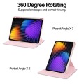 Obrotowe Etui ze schowkiem na rysik do Xiaomi Pad 7 / Pad 7 Pro różowe