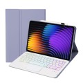 Fioletowe Etui Podświetlana Klawiatura z Touchpad do Xiaomi Pad 7 / Pad 7 Pro