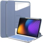 Lawendowe Obrotowe Etui Klawiatura do Xiaomi Pad 7 / Pad 7 Pro