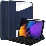 Granatowe Obrotowe Etui Klawiatura do Xiaomi Pad 7 / Pad 7 Pro