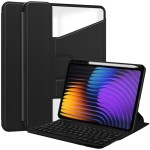 Czarne Obrotowe Etui Klawiatura do Xiaomi Pad 7 / Pad 7 Pro