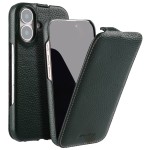MELKCO MagSafe Skórzane Etui z Klapką do iPhone 16 zielone