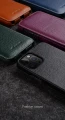 MELKCO MagSafe Skórzane Etui z Klapką do iPhone 16