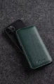 MELKCO MagSafe Skórzane Etui z Klapką do iPhone 16 Plus zielone